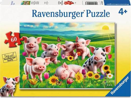Precious Piglets 60 Piece Jigsaw Puzzle by Ravensburger