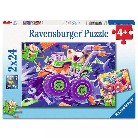 Monster Trucks 2x 24 Piece Jigsaw Puzzle by Ravensburger