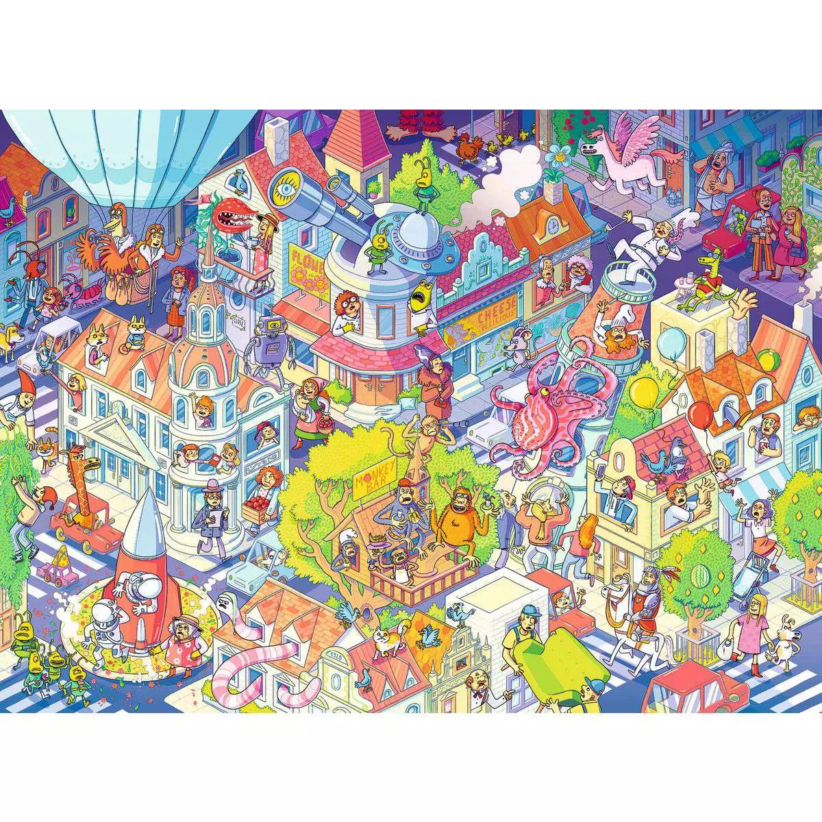 A Day in Chaosville 100 Piece Jigsaw Puzzle by Ravensburger