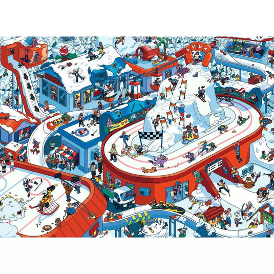 Winter Sports Stadium 200 Piece Jigsaw Puzzle by Ravensburger