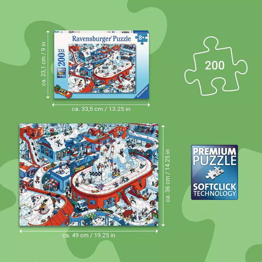 Winter Sports Stadium 200 Piece Jigsaw Puzzle by Ravensburger