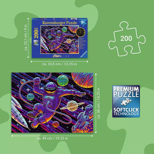 Outer Space Adventure 200 Piece Jigsaw Puzzle by Ravensburger