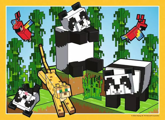 Minecraft 4x100 Piece Jigsaw Puzzle by Ravensburger | 12004290