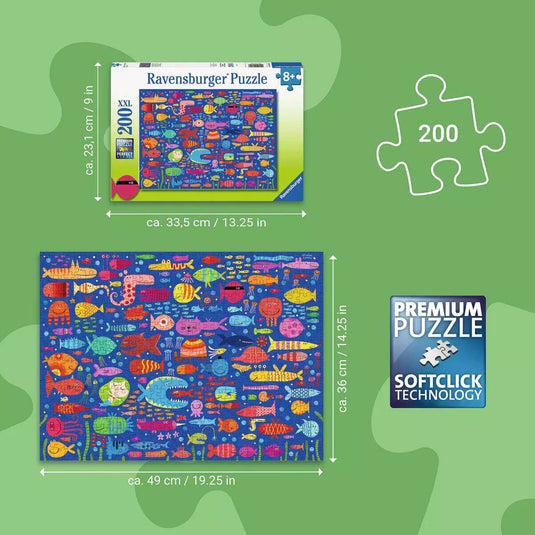 Funny Fish Friends 200 Piece Jigsaw Puzzle by Ravensburger