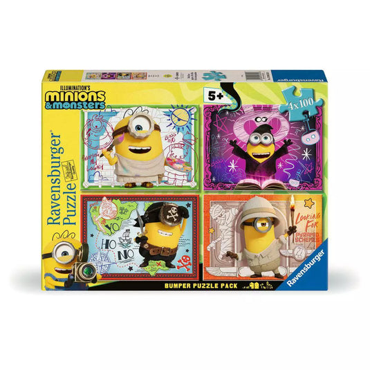Minions 3 Ooops 4x 100 Piece Jigsaw Puzzle by Ravensburger