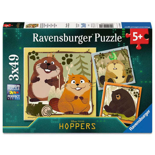 Hoppers: Mabel's Adventure 3x 49 Piece Jigsaw Puzzle by Ravensburger