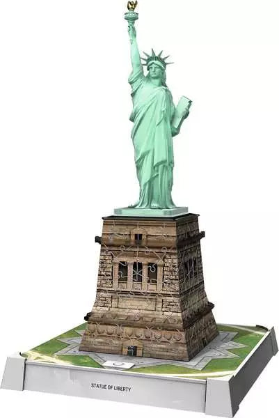 Iconics 3D Statue of Liberty Night Ed. 108 Piece 3D Jigsaw Puzzle by Ravensburger