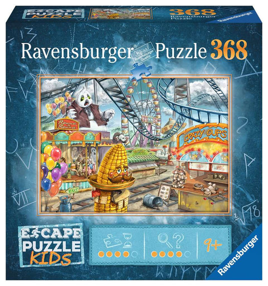 Escape Puzzle Kids: Amusement Park 368 Piece Jigsaw Puzzle by Ravensburger - 1