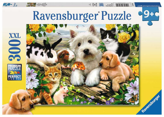Happy Animal Buddies 300 Piece Jigsaw Puzzle by Ravensburger - 1