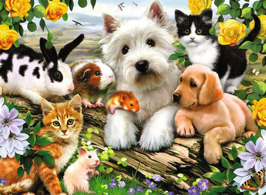 Happy Animal Buddies 300 Piece Jigsaw Puzzle by Ravensburger - 2