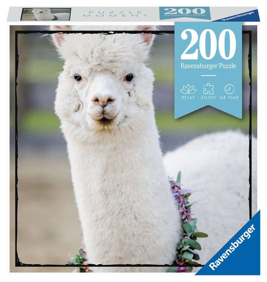 Puzzle Moments: Alpaca 200 Piece Jigsaw Puzzle by Ravensburger - 1