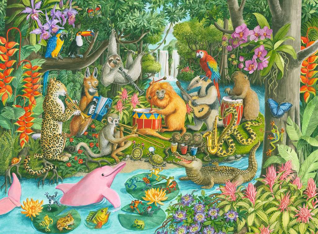 Rainforest River Band 100 Piece Jigsaw Puzzle by Ravensburger
