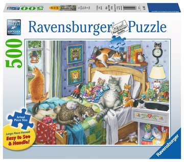 Cat Nap Large Format 500 Piece Jigsaw Puzzle by Ravensburger