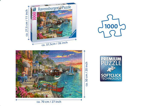 Grandiose Greece 1000 piece Jigsaw Puzzle by Ravensburger