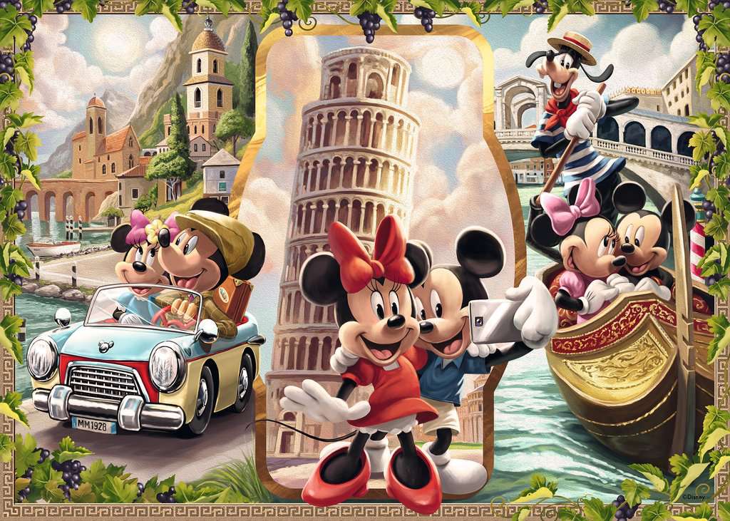 Disney Mickey Mouse: Vacation Mickey and Minnie 1000 piece Jigsaw Puzz