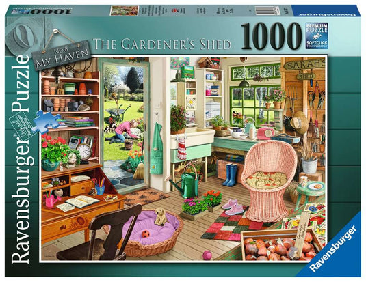 My Haven No 8: The Garden Shed 1000 Piece Jigsaw Puzzle by Ravensburger - 2