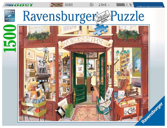 Wordsmith's Bookshop 1500 piece Jigsaw Puzzle by Ravensburger