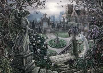 Escape Puzzle: The Garden at Night 368 Piece Jigsaw Puzzle