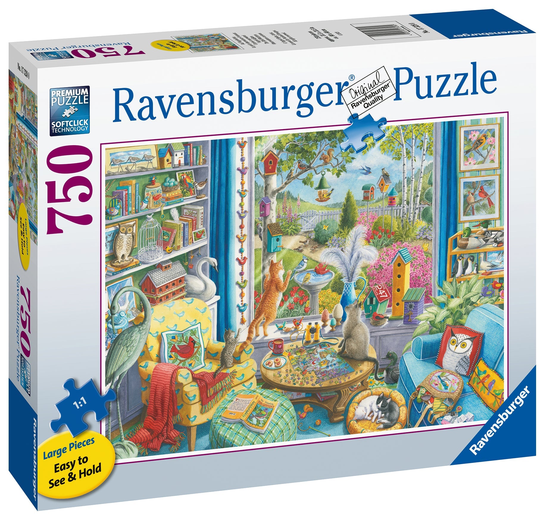 The Bird Watchers 750 Piece XL Jigsaw Puzzle by Ravensburger
