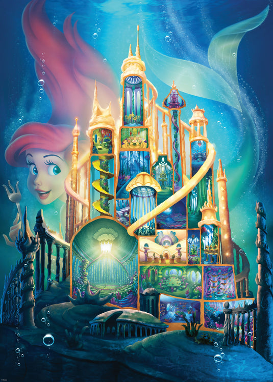 Disney: Ariel Castle 1000 Piece Jigsaw Puzzle by Ravensburger - 1