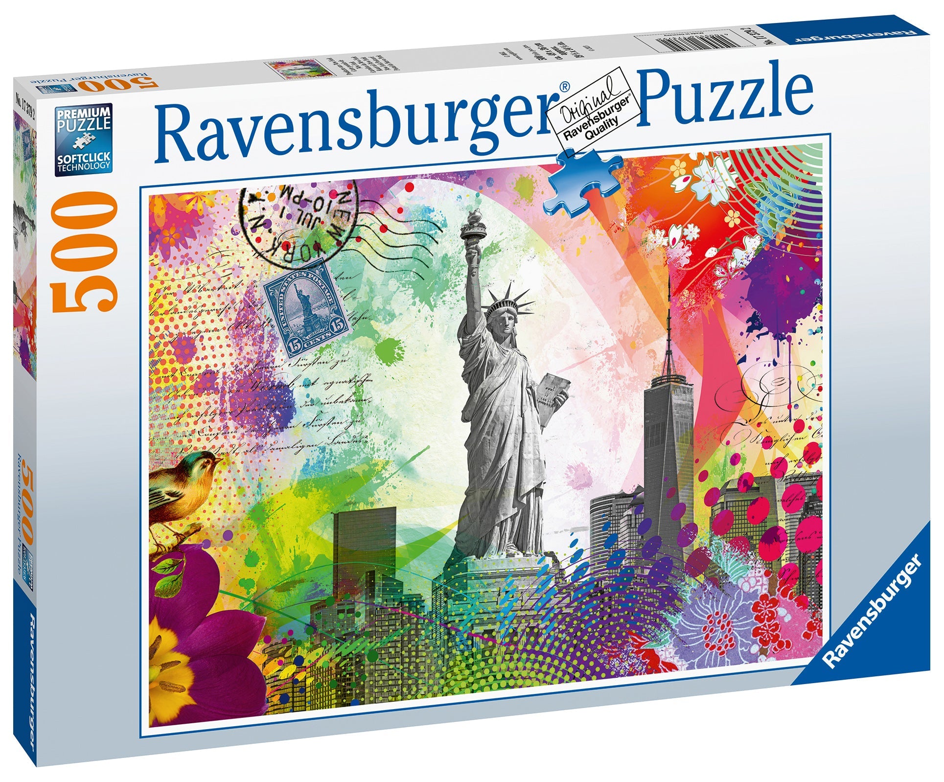 New York Postcard 500 Piece Jigsaw Puzzle
