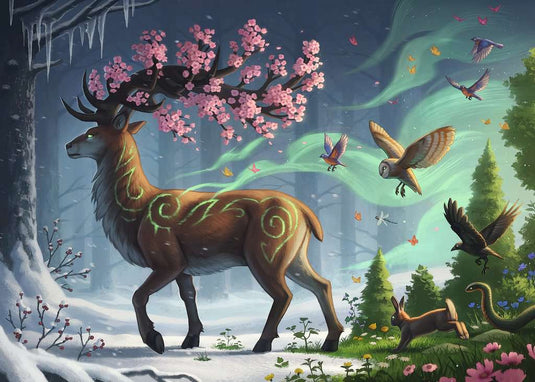 Deer of Spring 1000 Piece Jigsaw Puzzle - 2
