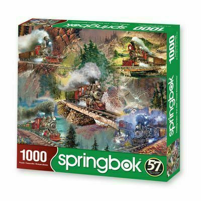 Thrilling Trains 1000 Piece Jigsaw Puzzle by Springbok