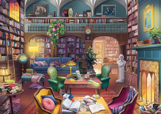 Dream Library 500 Piece XL Jigsaw Puzzle by Ravensburger - 1