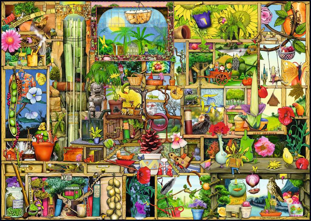 The Curious Cupboard No 3: The Gardener's Cupboard 1000 Piece Jigsaw Puzzle