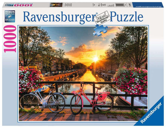 Bicycles in Amsterdam 1000 piece Jigsaw Puzzle by Ravensburger