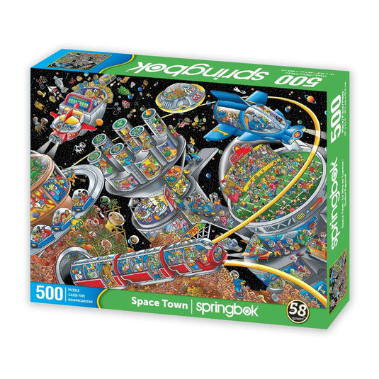 Space Town 500 Piece Jigsaw Puzzle by Springbok