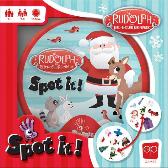 Spot It! Rudolph the Red-Nosed Reindeer Card Game by The Op Games