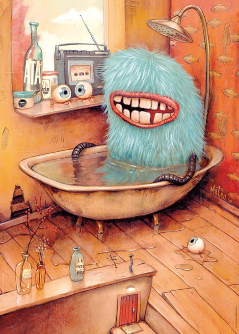 Zozoville: Bathtub 1000 Piece Jigsaw Puzzle by Heye