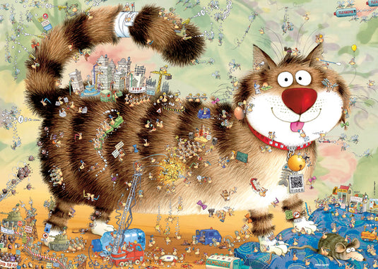 Cat's Life 1000 Piece Jigsaw Puzzle by Heye