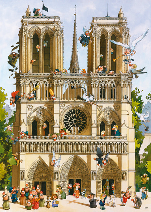 Vive Notre Dame! 1000 Piece Jigsaw Puzzle by Heye