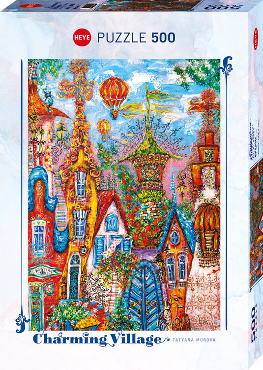 Blue Gate, Charming Village 500 Piece Jigsaw Puzzle by Heye - 1