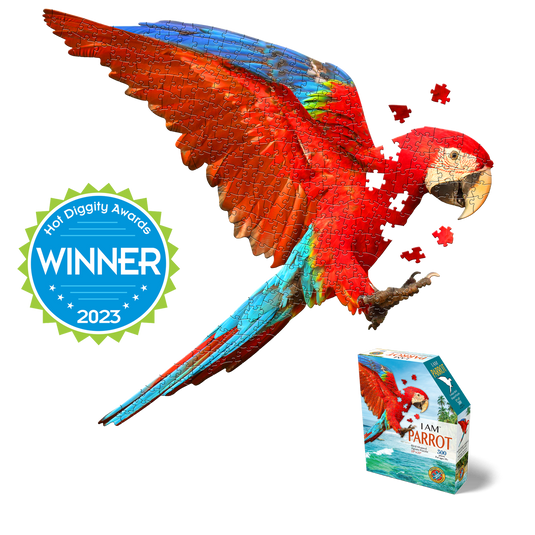 I Am Parrot 300 Piece Puzzle by Madd Capp Main Puzzle