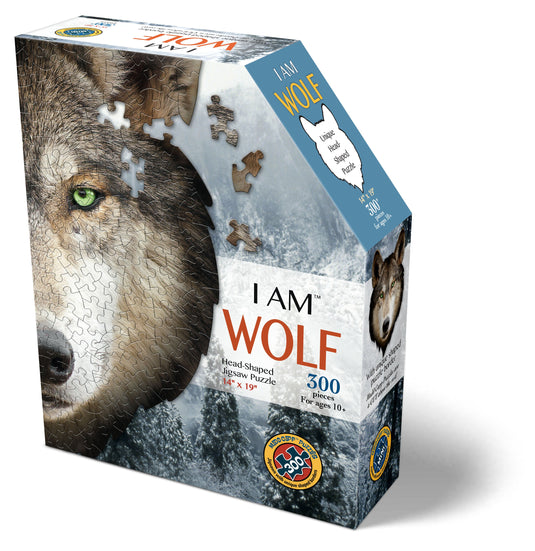 I Am Wolf 300 Piece Puzzle by Madd Capp Box Front