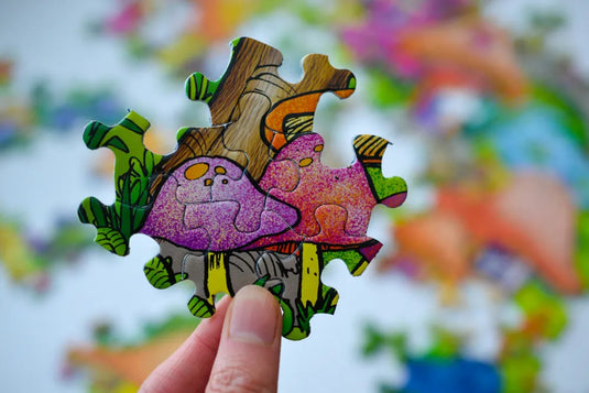 Fairytale Mushroom Forest 500 Piece Jigsaw Puzzle by Springbok