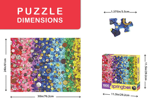 Bunches of Buttons 1000 Piece Jigsaw Puzzle by Springbok