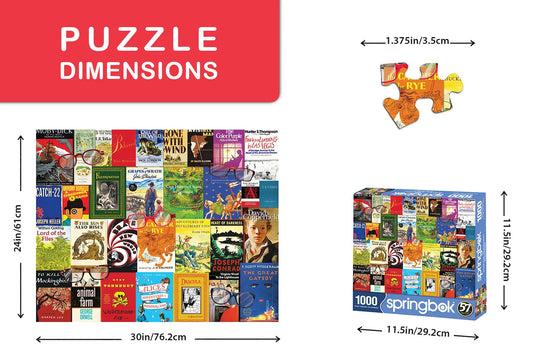 Nostalgic Novels 1000 Piece Jigsaw Puzzle by Springbok