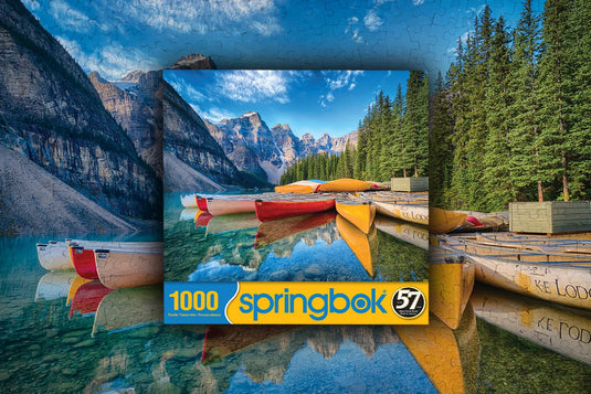 Calm Canoes 1000 Piece Jigsaw Puzzle by Springbok