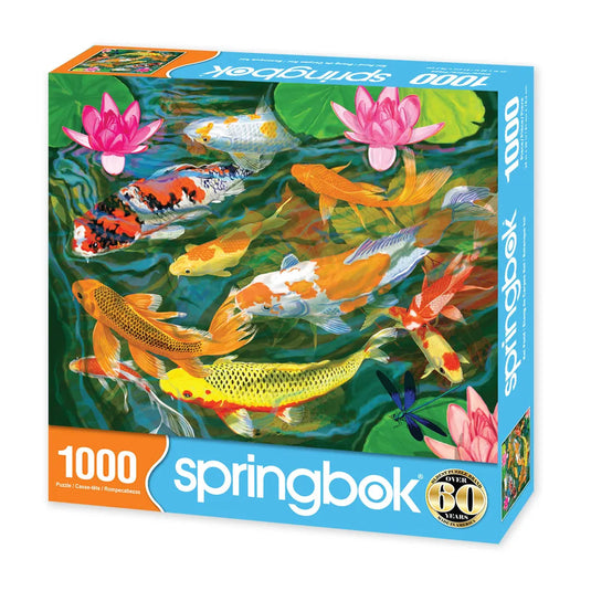 Koi Pond 1000 Piece Jigsaw Puzzle by Springbok