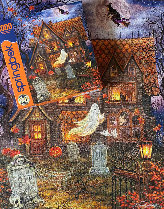 Haunted House 1000 Piece Jigsaw Puzzle by Springbok