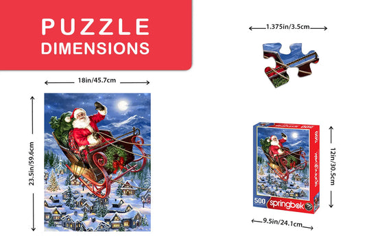 Delivering Christmas 500 Piece Jigsaw Puzzle by Springbok