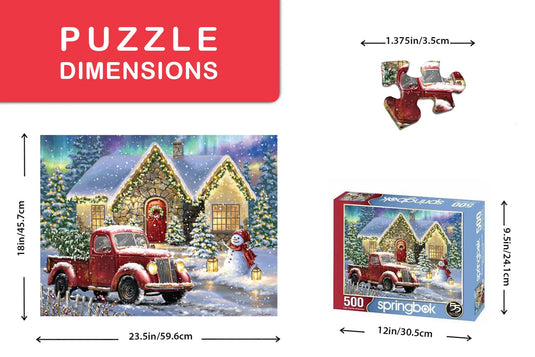 Christmas Light Lane 500 Piece Jigsaw Puzzle by Springbok