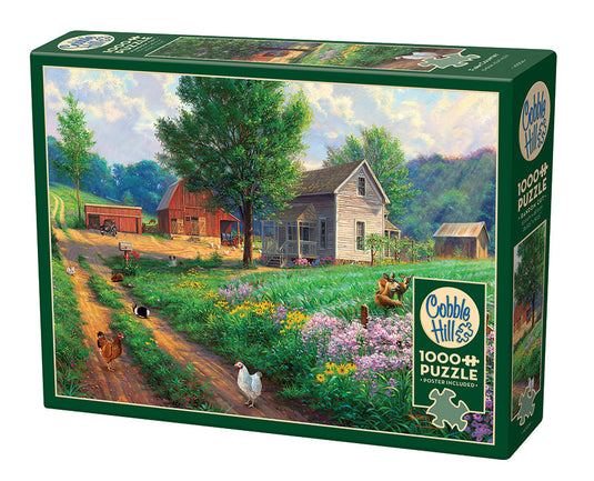 Farm Country 1000 Piece Jigsaw Puzzle by Cobble Hill - 1