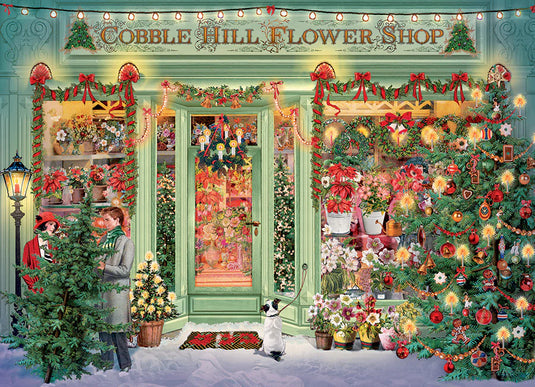 Christmas Flower Shop 1000 Piece Jigsaw Puzzle by Cobble Hill