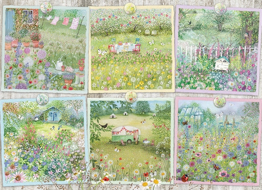 Cottage Gardens 1000 Piece Jigsaw Puzzle by Cobble Hill - 2