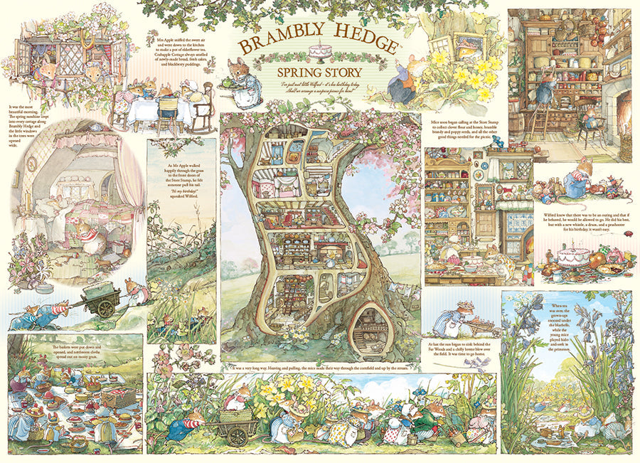 Brambly Hedge Spring Story 1000 Piece Jigsaw Puzzle by Cobble Hill